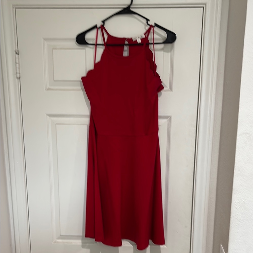 Nine Britton Red Sleeveless Dress